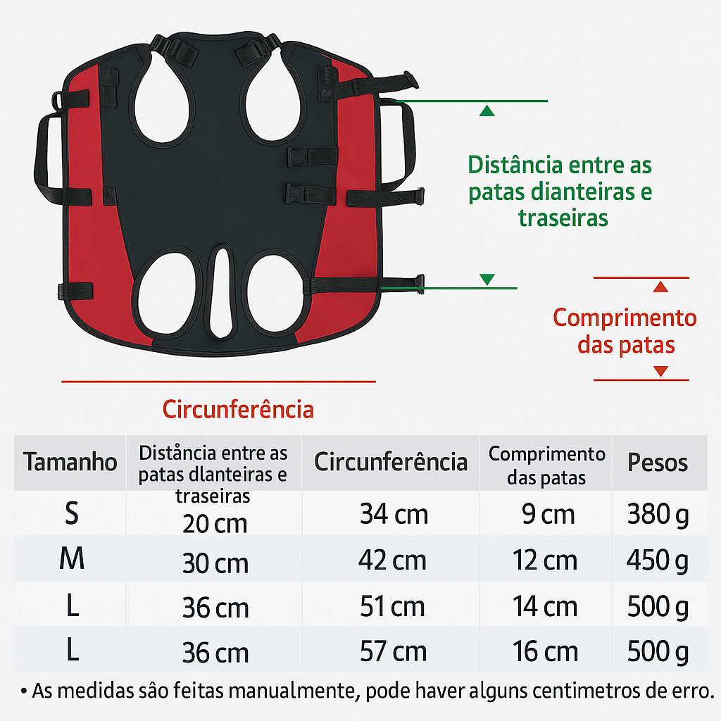 Colete Transportador para Pets – Mochila de Transporte com Suporte de Quatro Patas
