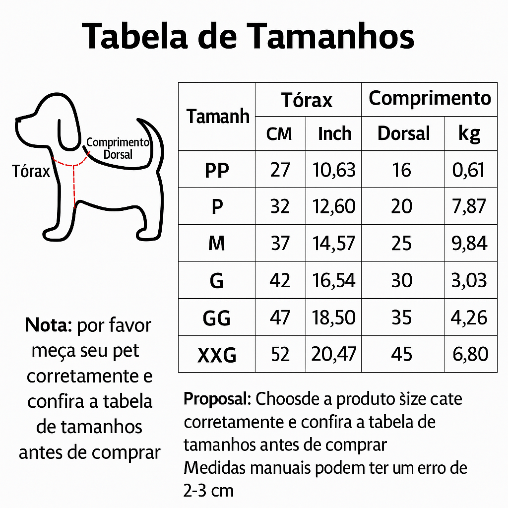 Moleton com Capuz Básico - Roupa para Cães e Gatos.