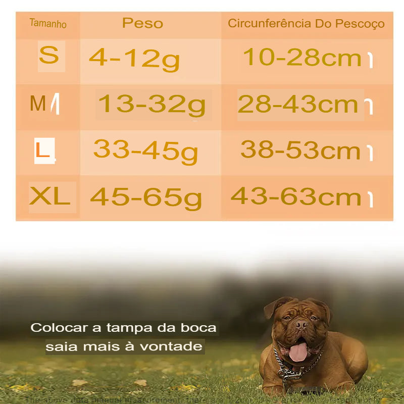 Focinheira para Cachorro com Focinho Curto