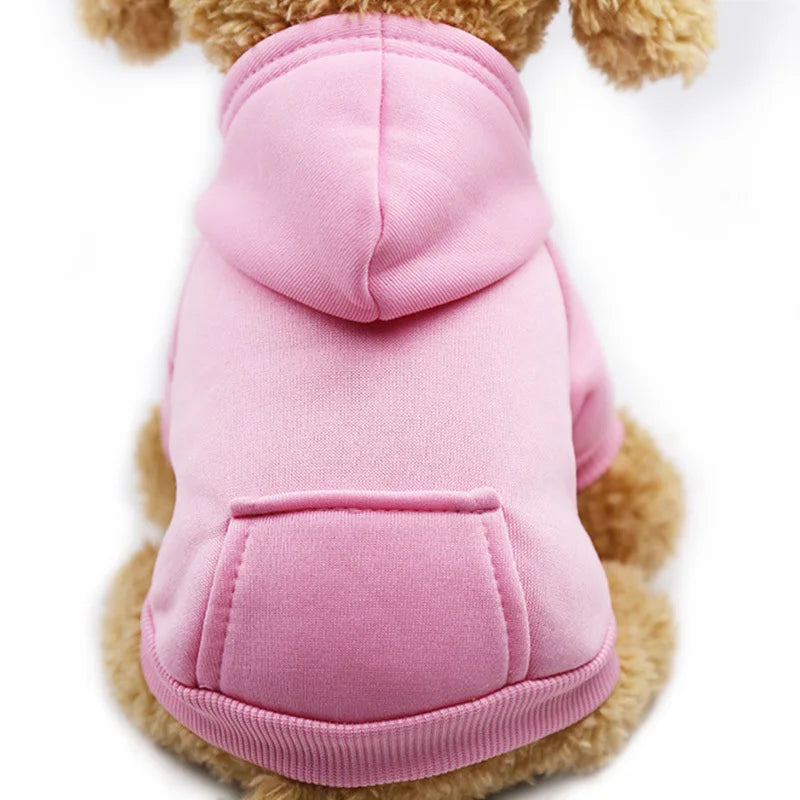 Moleton com Capuz Básico - Roupa para Cães e Gatos.