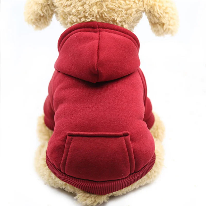 Moleton com Capuz Básico - Roupa para Cães e Gatos.