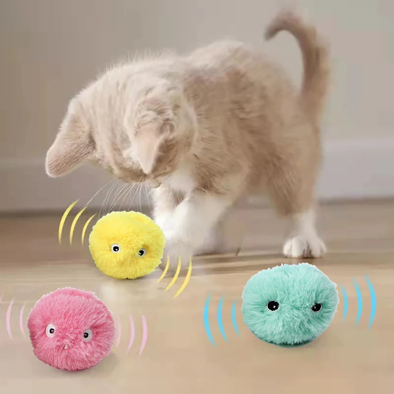 Bola de Pelúcia com Som para Gatos