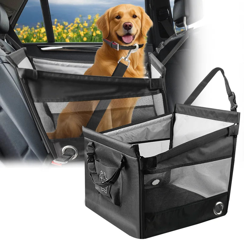 Assento de Carro Portátil para Pets - Impermeável.