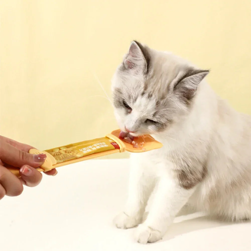 Colher Espremedora de Sachê para Gato