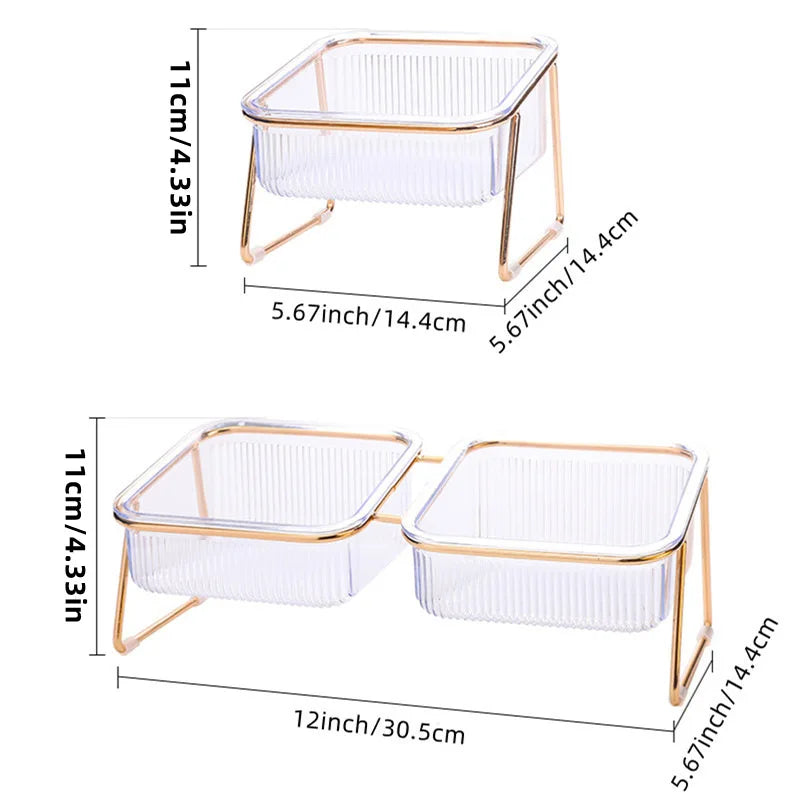 Tigela Transparente com Suporte