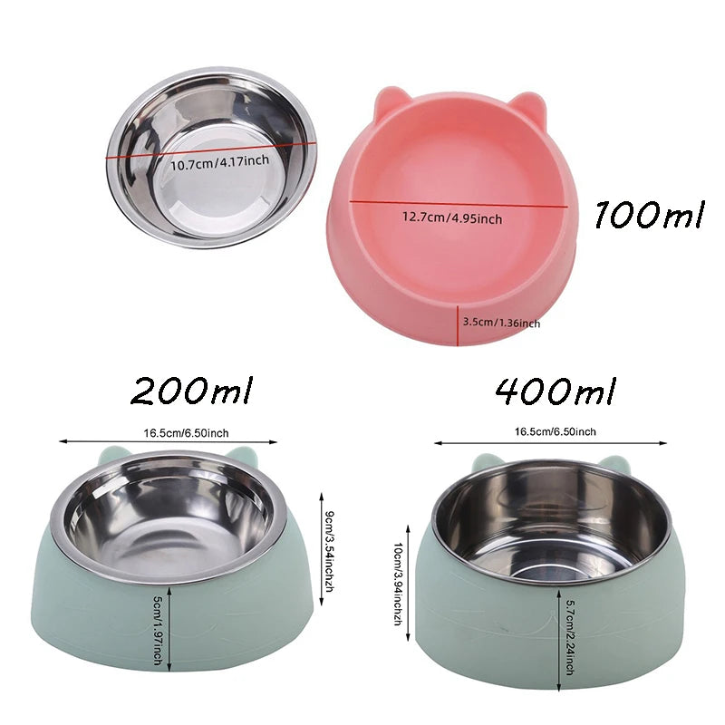 Tigela de Inox com Orelhinhas e Suporte