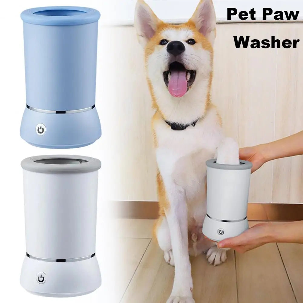 Lava-Patas Automático para Pets – Rotação Dupla e Cerdas Internas para Limpeza Profunda