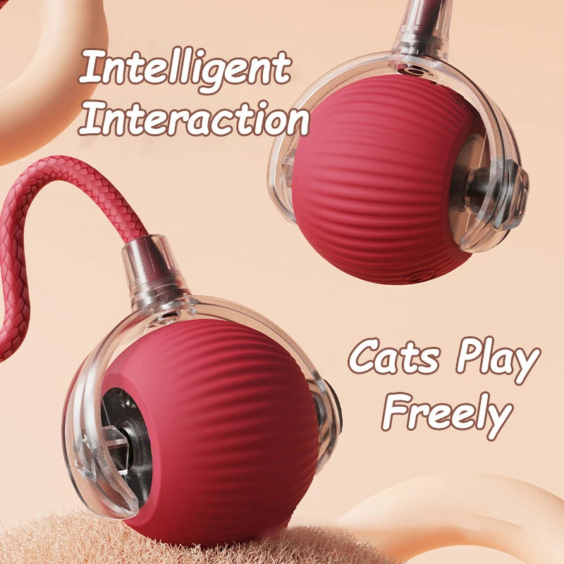 Bola Inteligente Interativa Para Cães e Gatos - Recarregável e Silenciosa