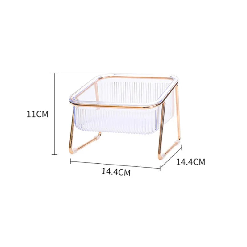 Tigela Transparente com Suporte