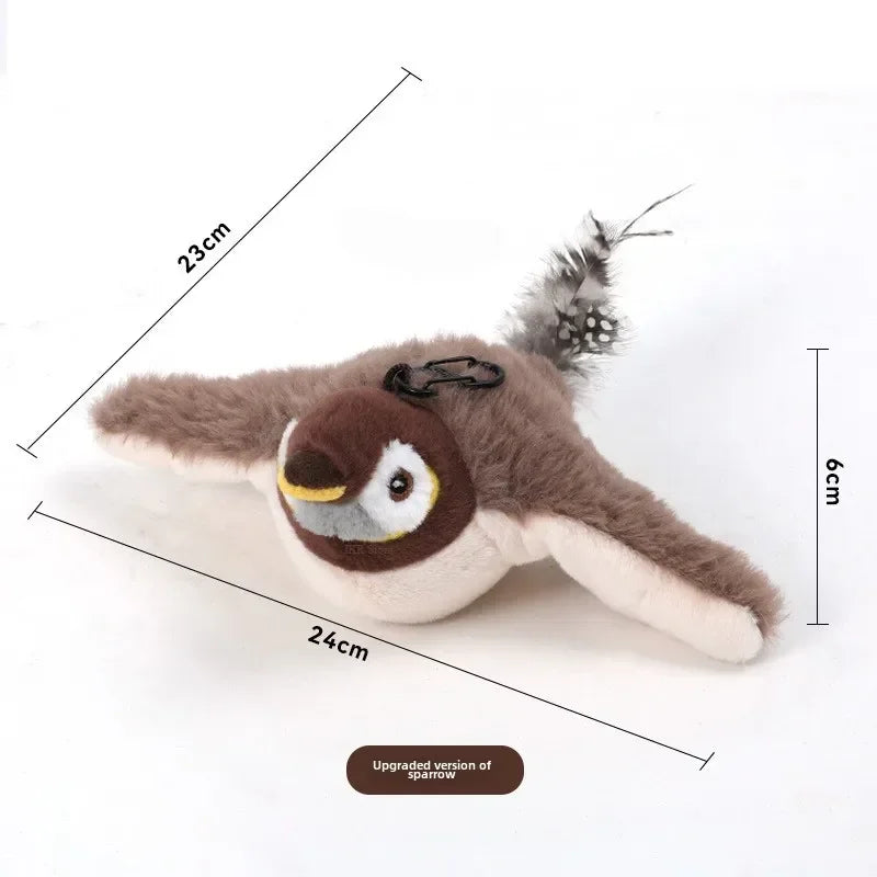 Brinquedo Interativo para Cães e Gatos - Pássaro Voador- Recarregável