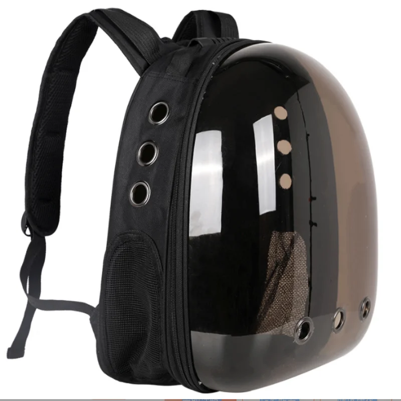 Mochila Cápsula Espacial Transparente para Gatos – Transporte Portátil e Respirável.