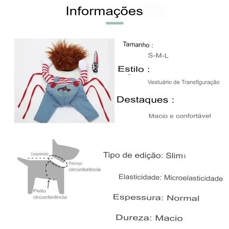 Fantasias Divertidas – Roupas Temáticas para Cães e Gatos