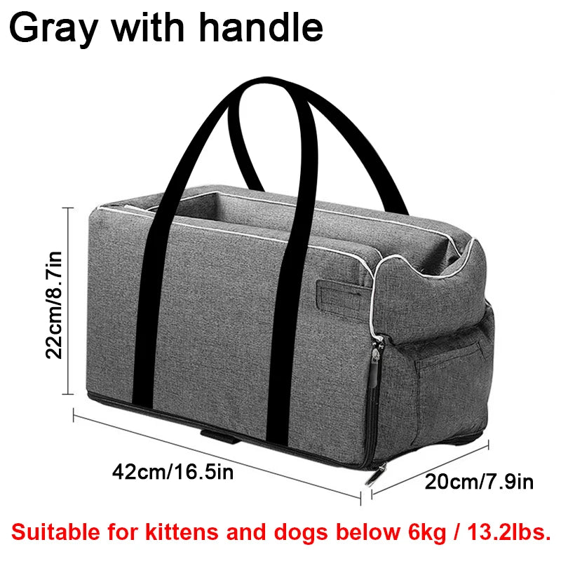 Assento de Carro Portátil para Cães e Gatos