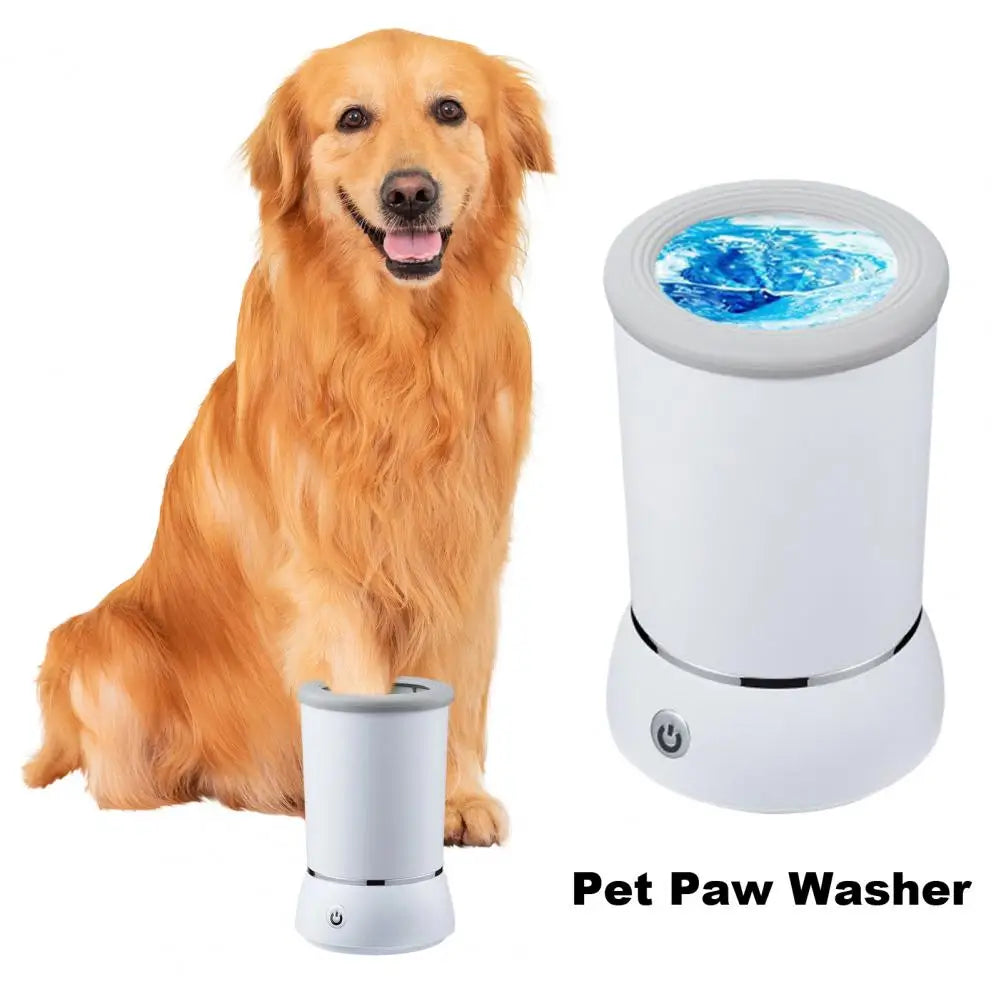 Lava-Patas Automático para Pets – Rotação Dupla e Cerdas Internas para Limpeza Profunda