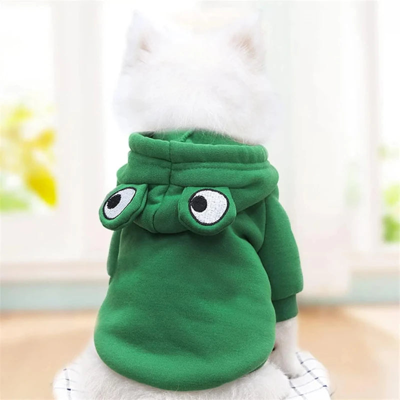 Roupa para Cães - Blusa Sapinho com Capuz