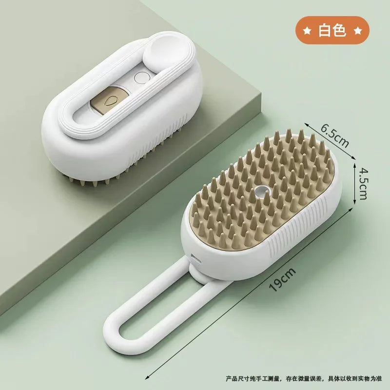 Escova a Vapor Multifuncional para Cães e Gatos