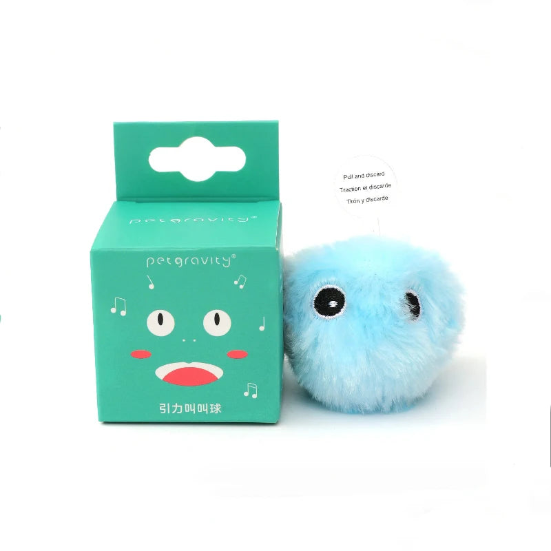 Bola de Pelúcia com Som para Gatos