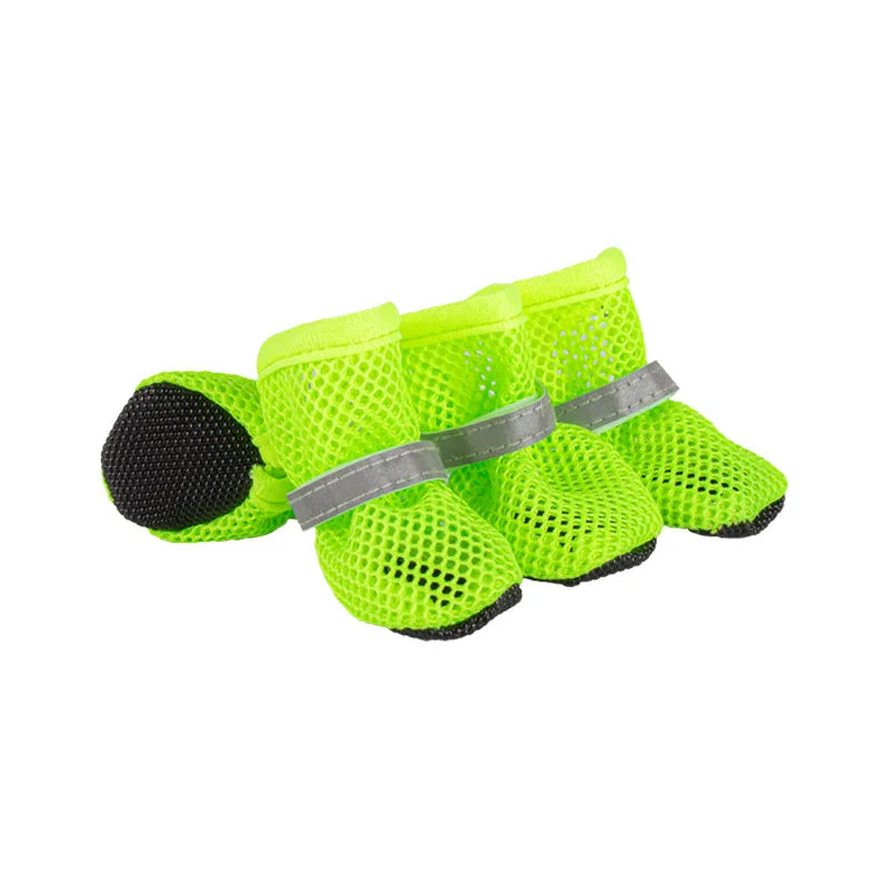 Sapatos de Malha Respirável para Cães - Kit com 4 unidades