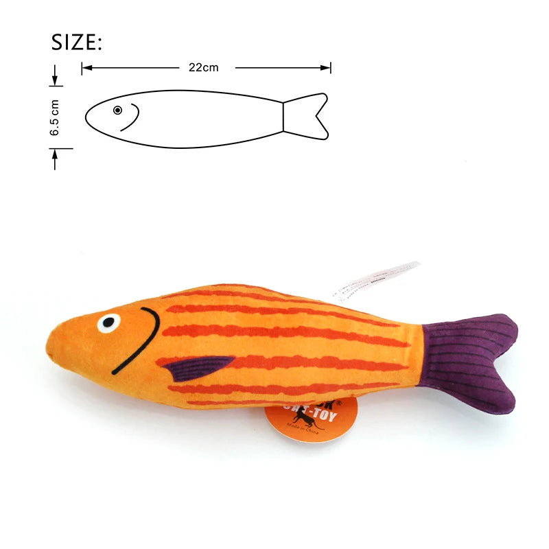 Brinquedo Interativo para Gatos - Peixes Divertido com Catnip