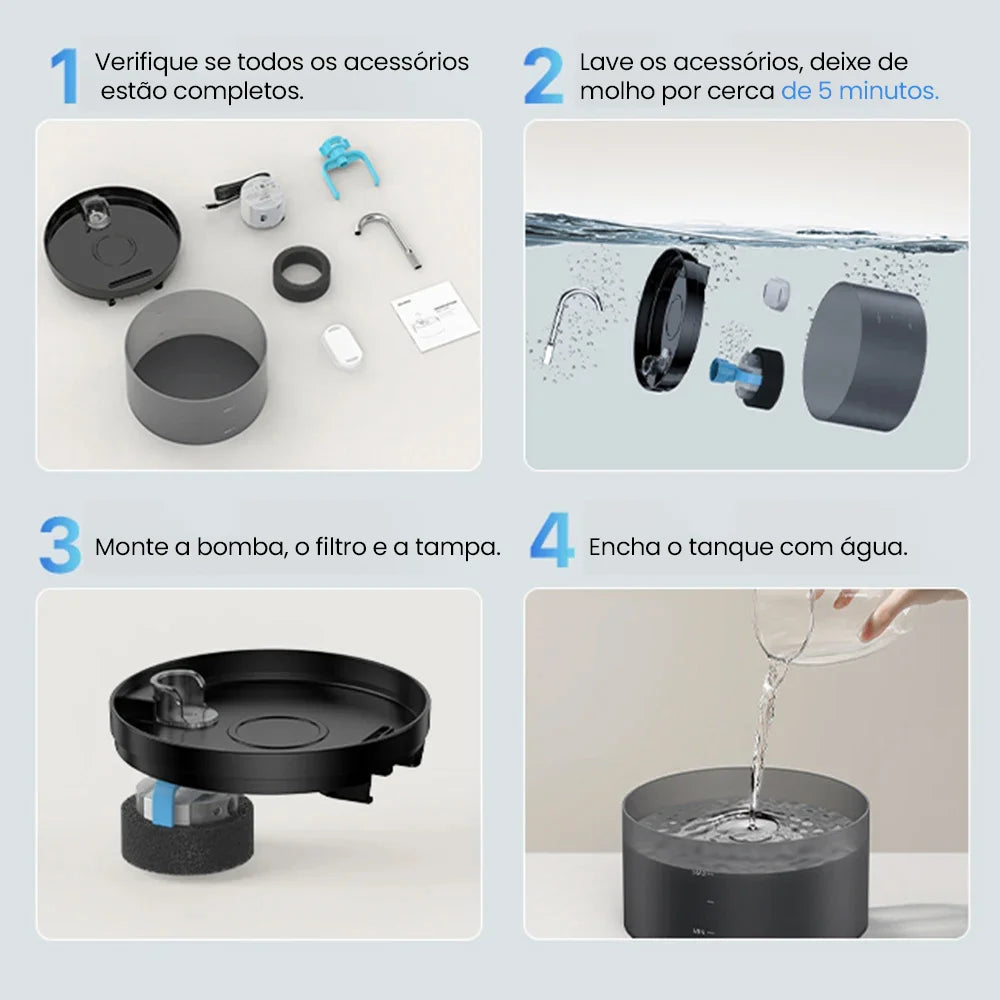 Fonte de Água para Cães e Gatos