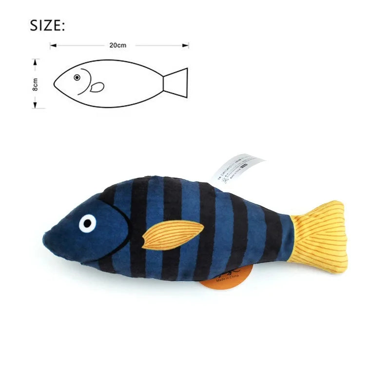 Brinquedo Interativo para Gatos - Peixes Divertido com Catnip