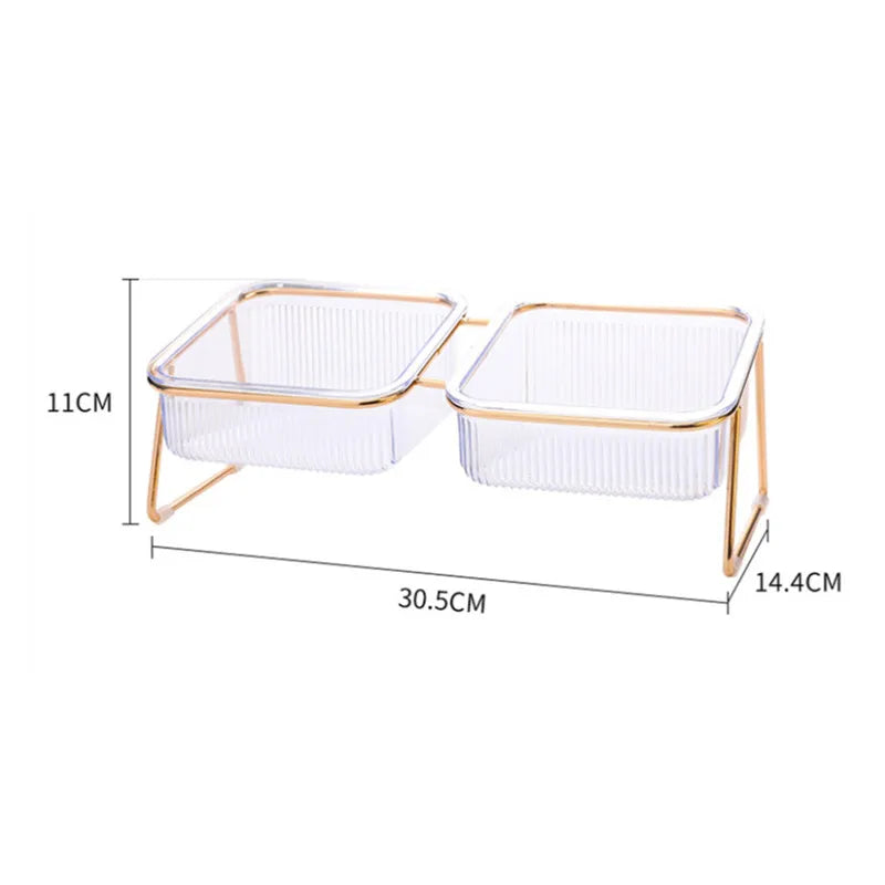 Tigela Transparente com Suporte