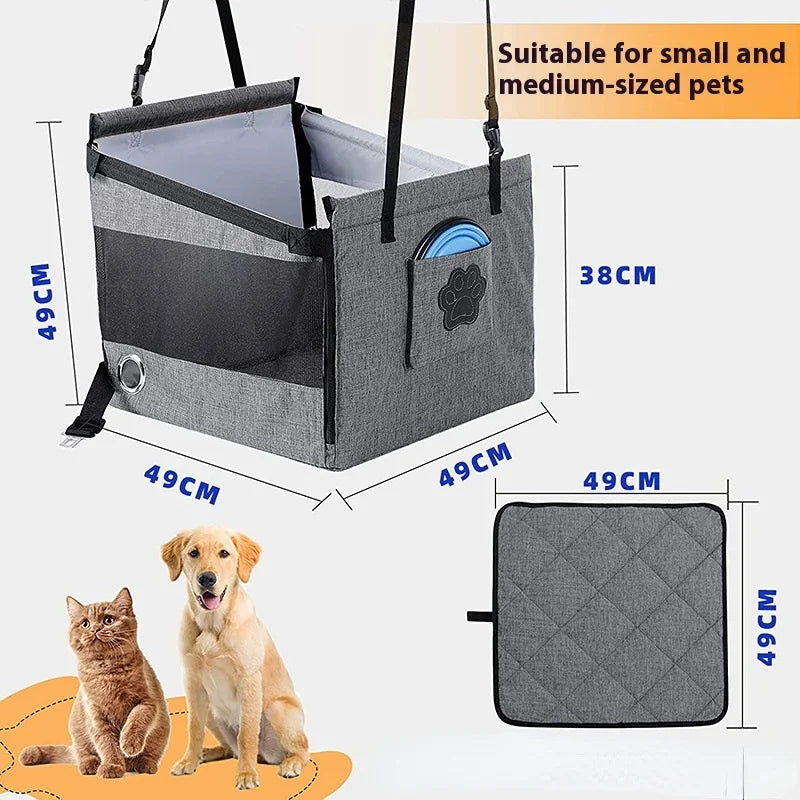 Assento de Carro Portátil para Pets - Impermeável.