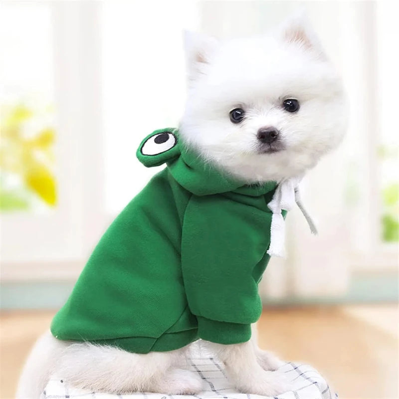 Roupa para Cães - Blusa Sapinho com Capuz