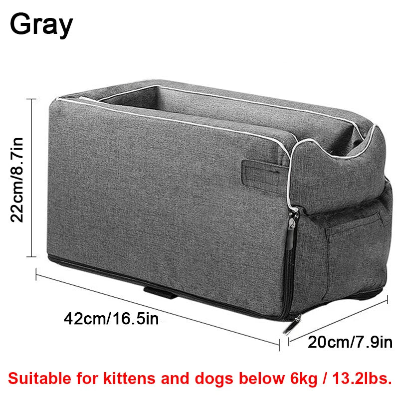 Assento de Carro Portátil para Cães e Gatos