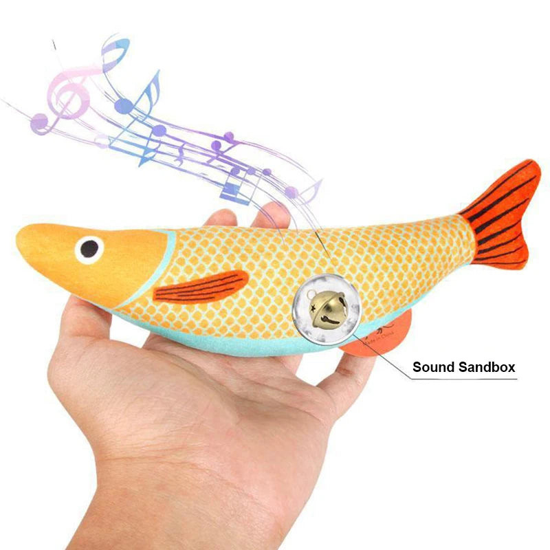 Brinquedo Interativo para Gatos - Peixes Divertido com Catnip