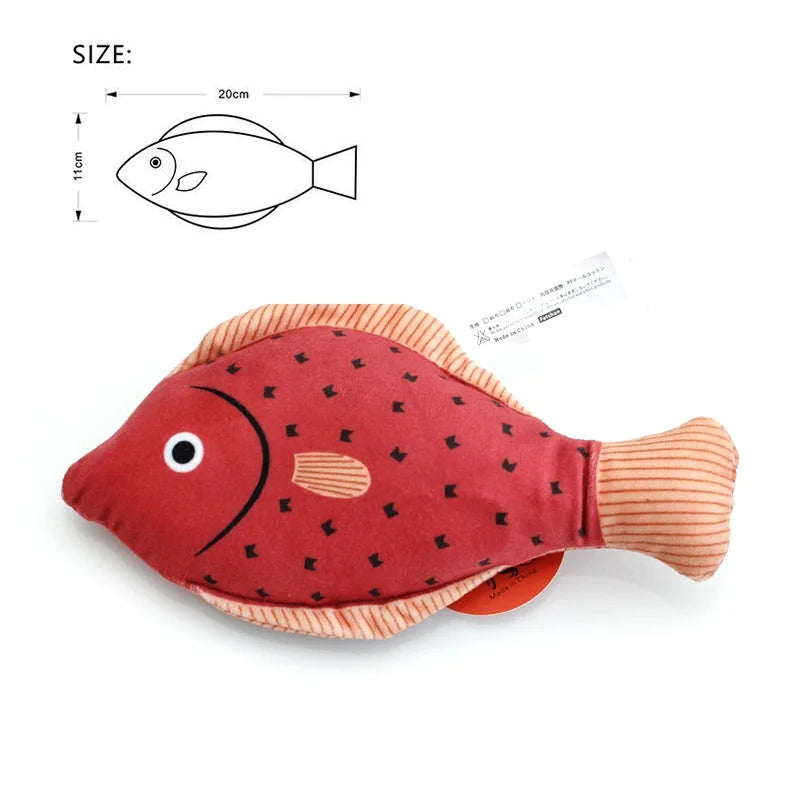 Brinquedo Interativo para Gatos - Peixes Divertido com Catnip