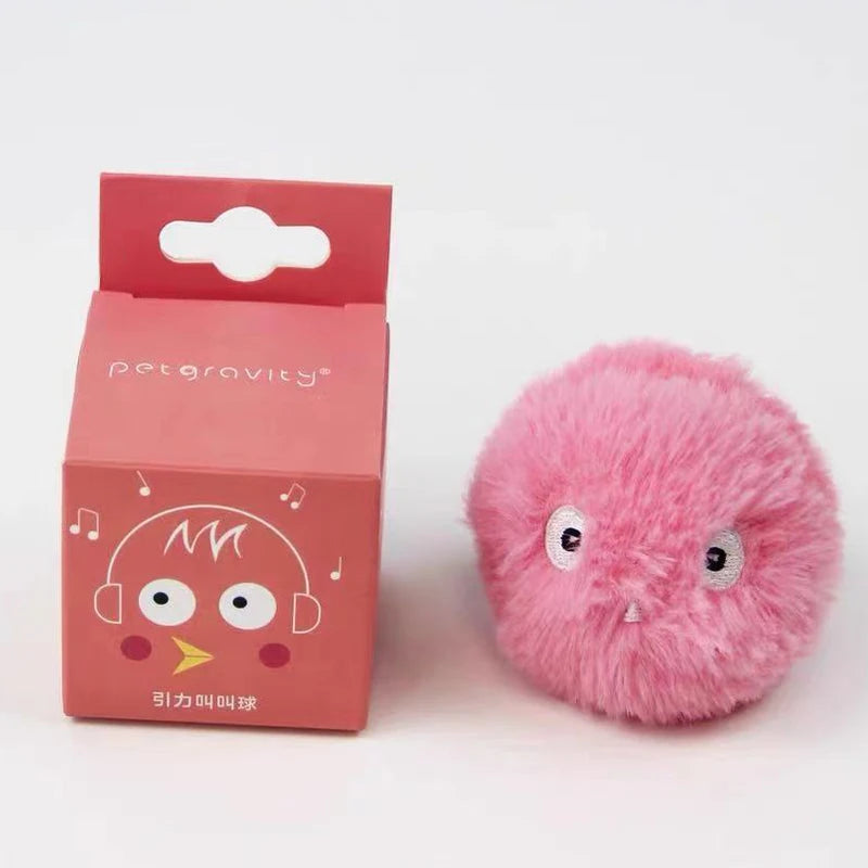 Bola de Pelúcia com Som para Gatos