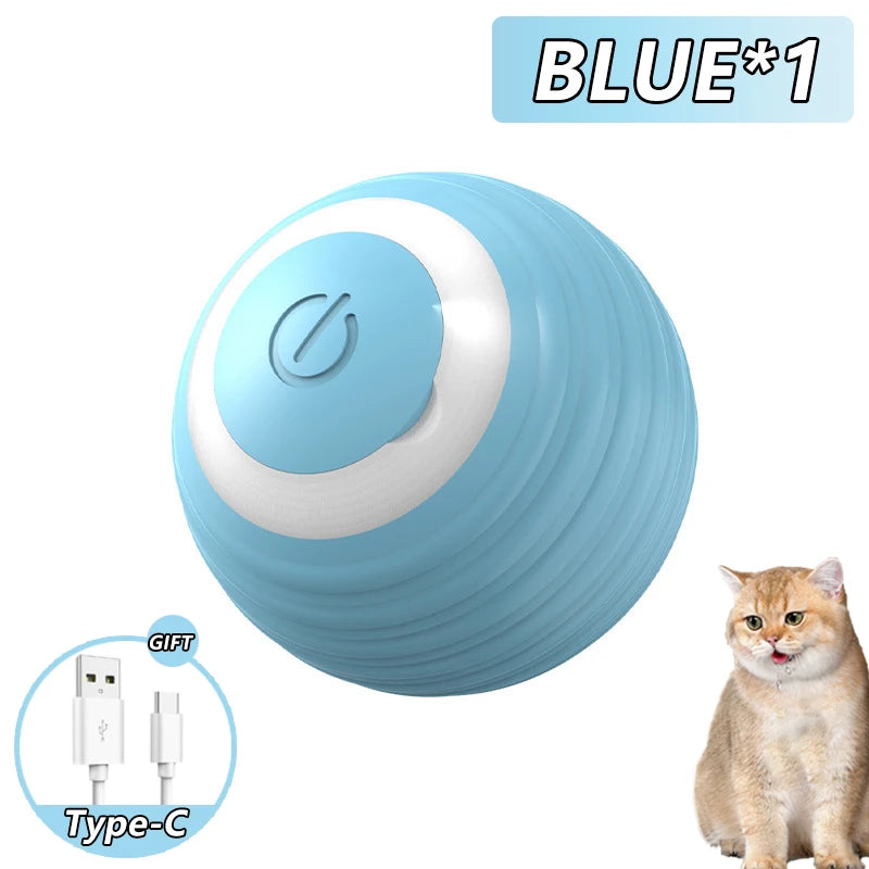 Bola Inteligente Interativa Para Cães e Gatos - Recarregável e Silenciosa