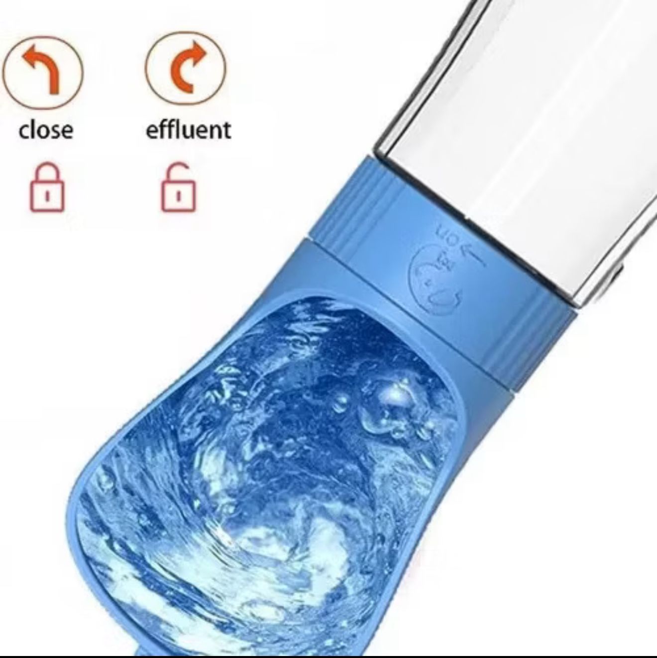 Garrafinha Portátil 2 em 1 para Pets – Água e Ração