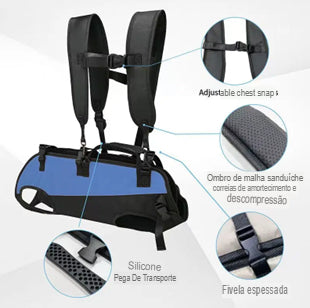 Colete Transportador para Pets – Mochila de Transporte com Suporte de Quatro Patas